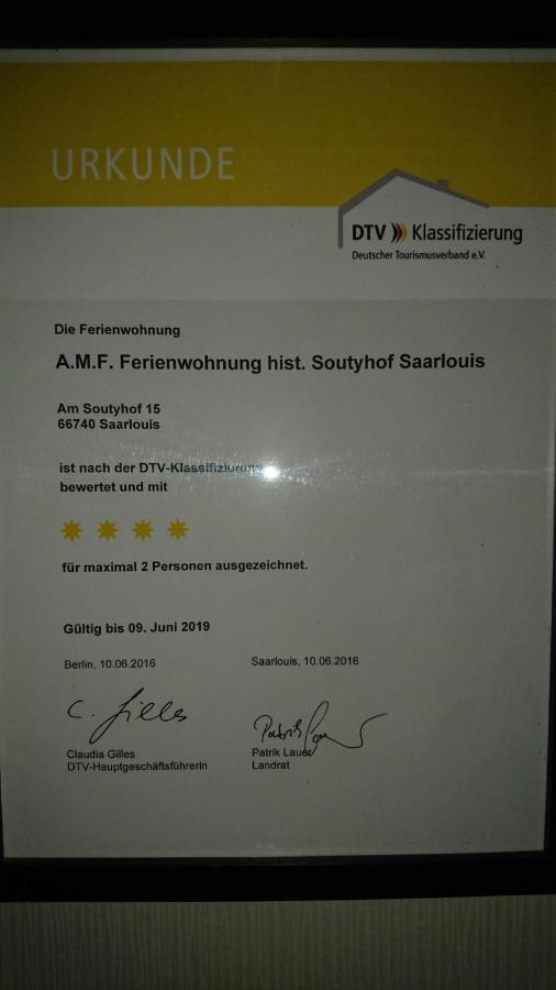 Amf Ferienwohnungen Historischer Soutyhof Saarlouis Eksteriør bilde